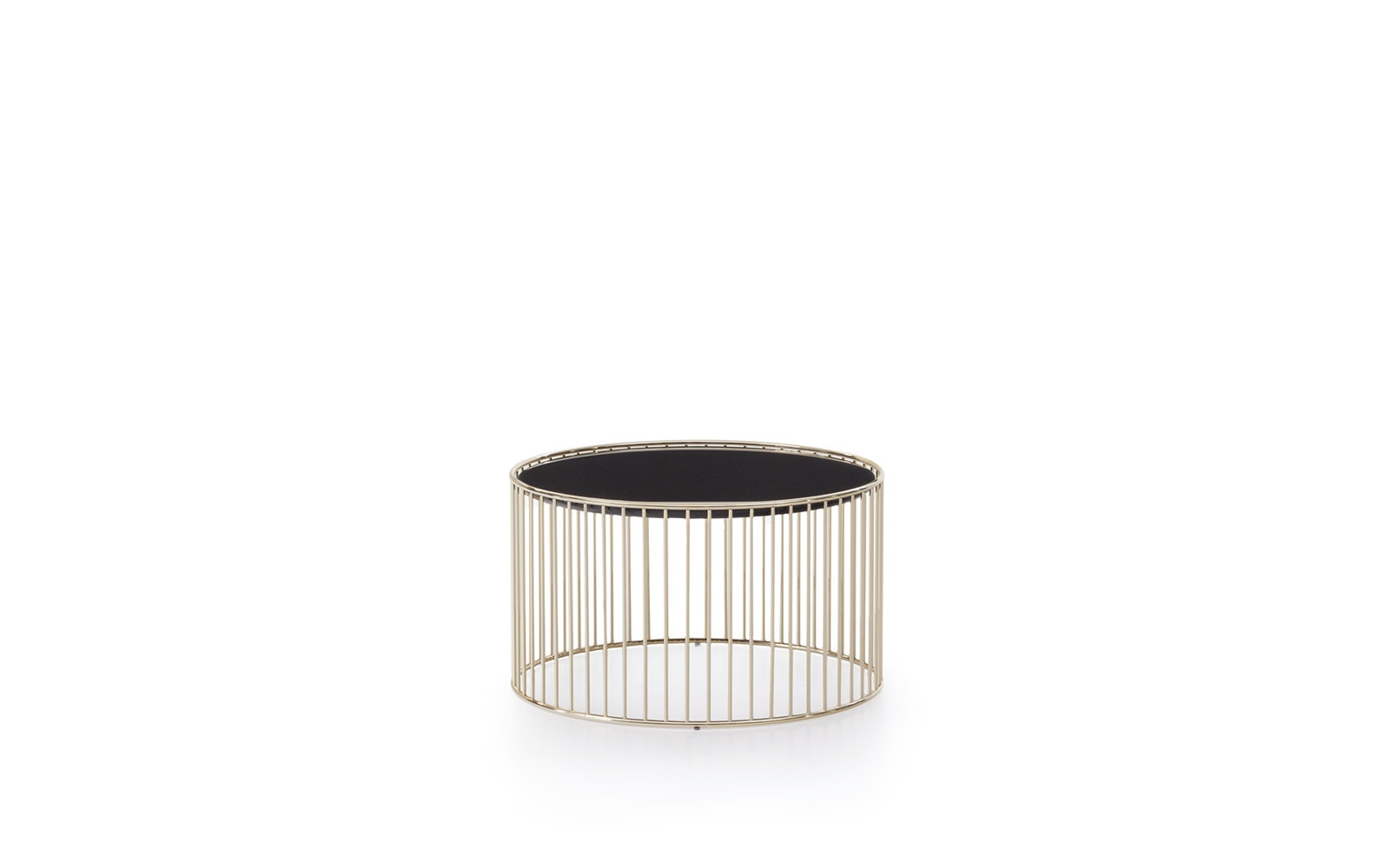 Caulfield Gold/Black-Nickel sófaborð