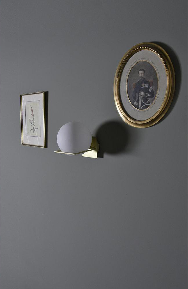 Gin vegglampi Ø20sm h25sm, brass