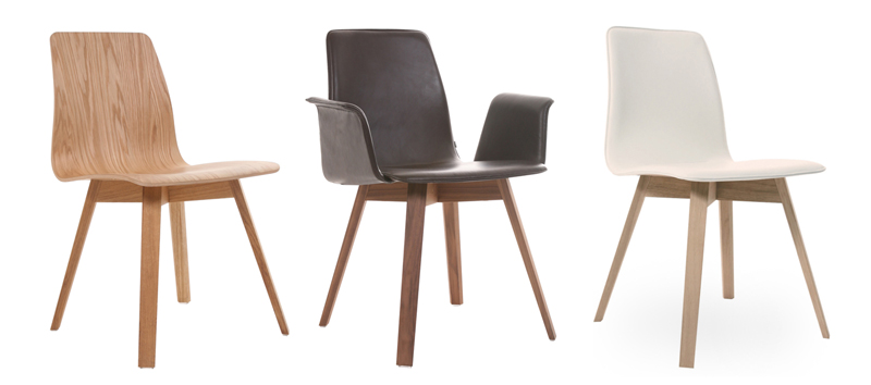 Maverick stóll m/viðarfótum