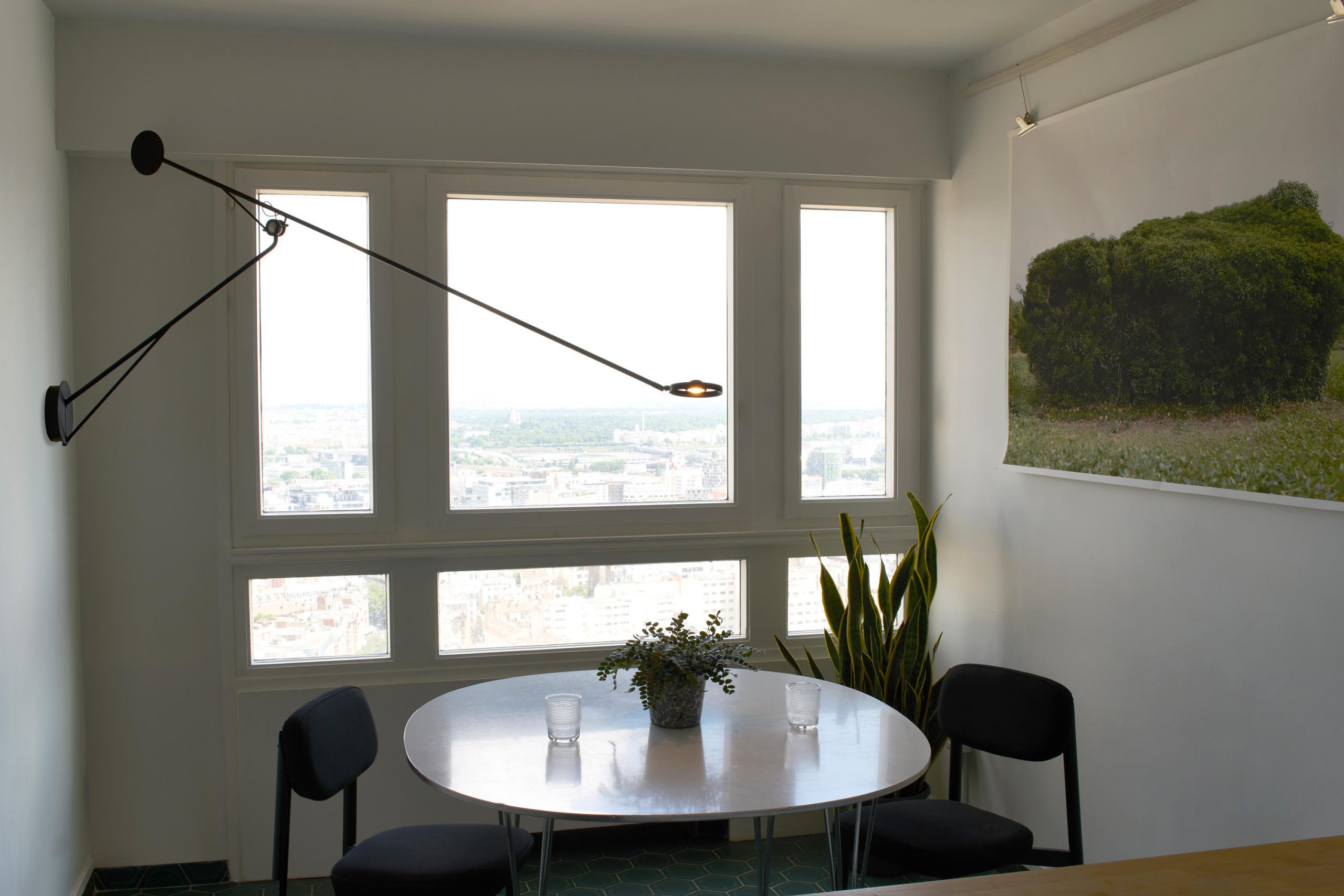 Aaro veggljós 64x155sm, black