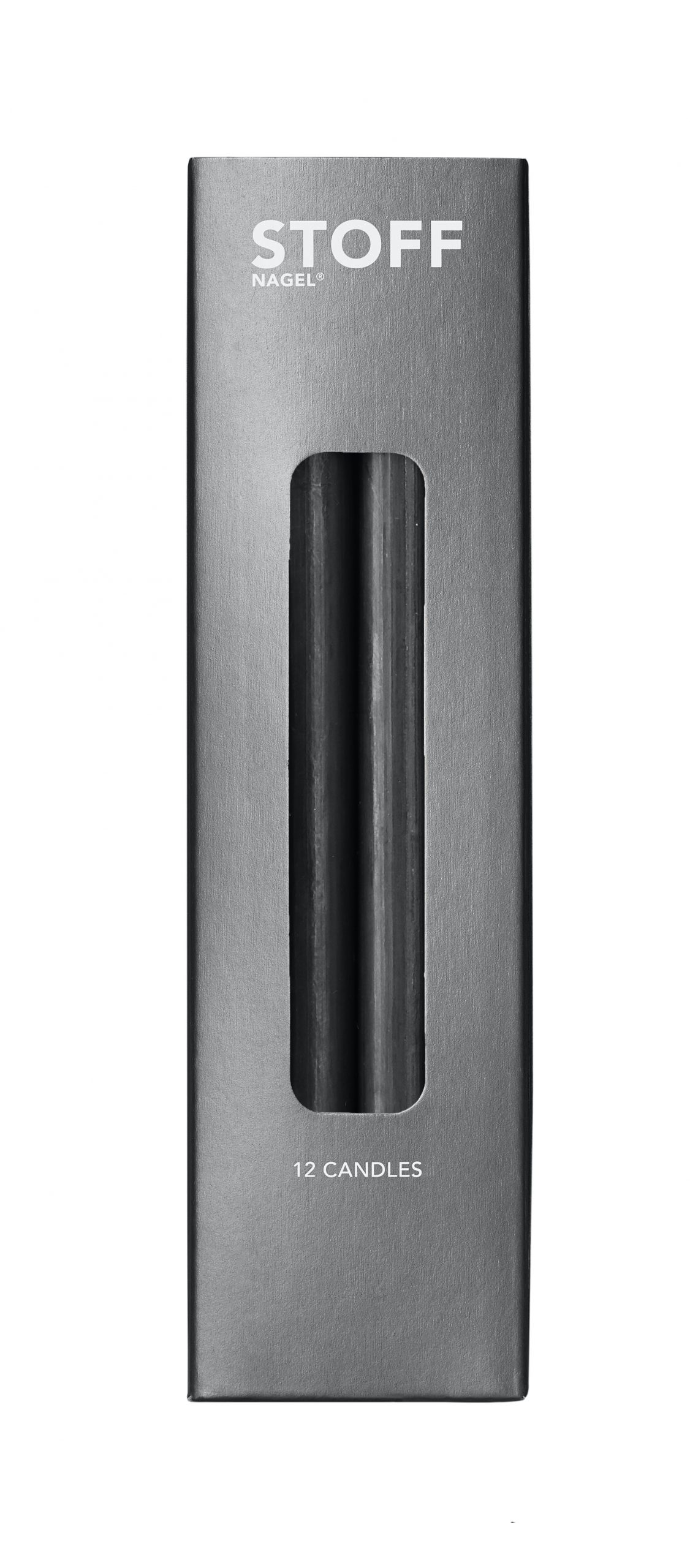 Stoff kerti, 12stk, black