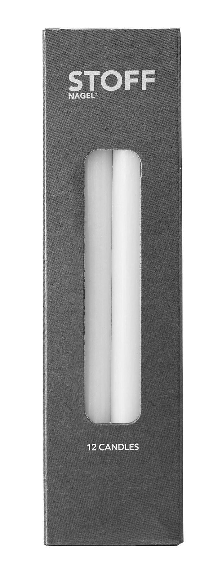 Stoff kerti, 12stk, white