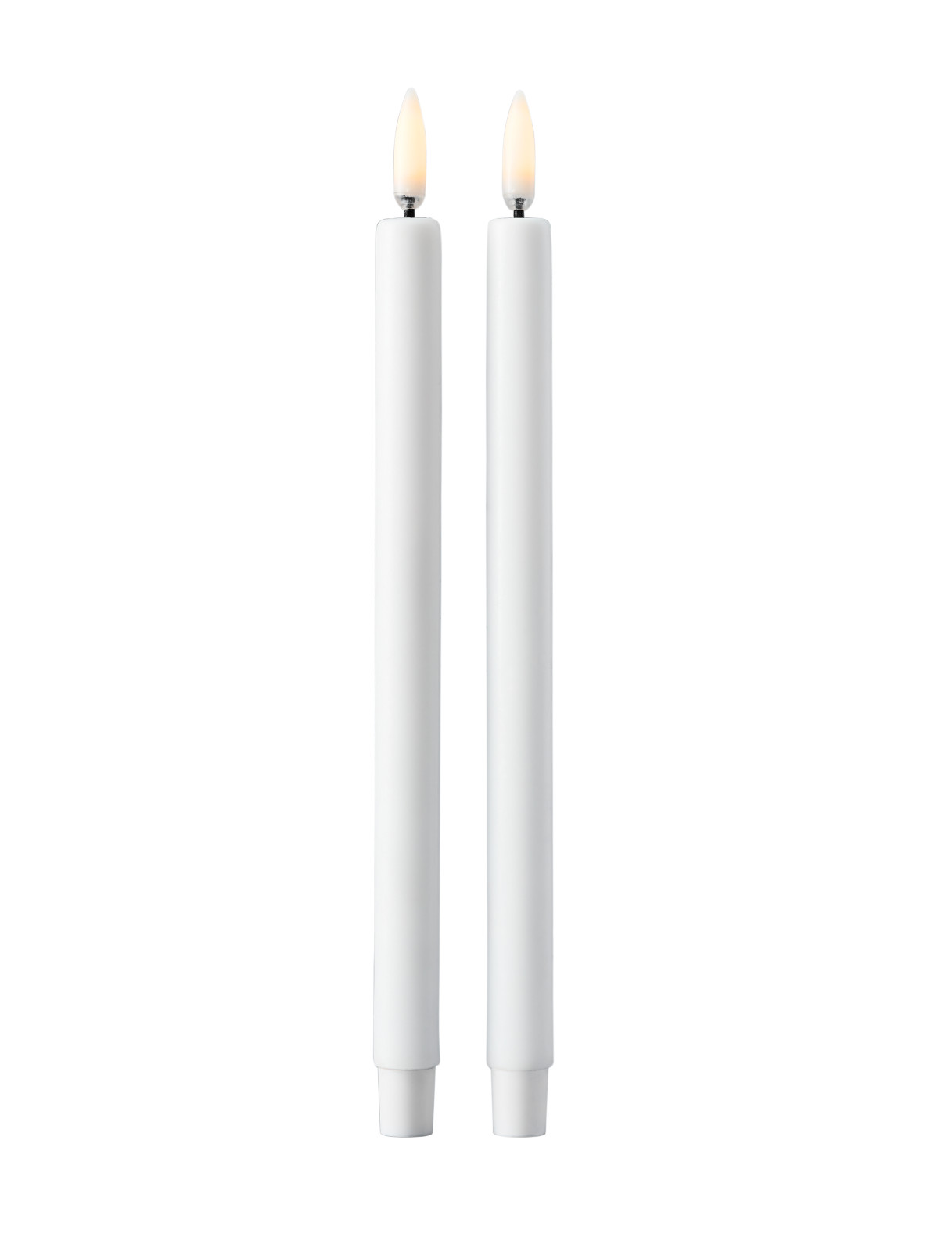 STOFF LED taper candles by Uyuni Lighting, box w-2 pcs, white 2