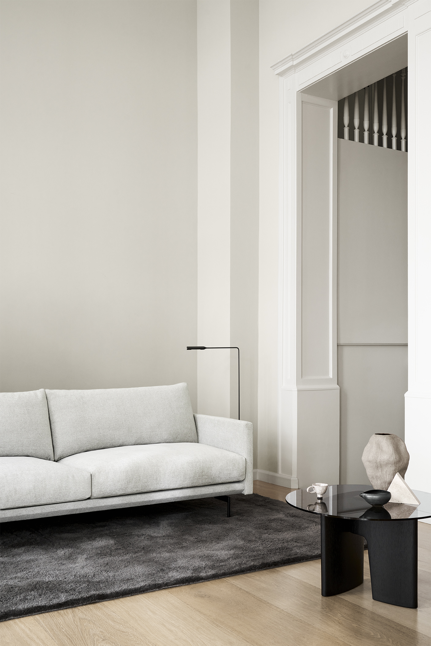 Trace_3 seater sofa without scatters_Navona col. 2_Glyph occasional table_Elba rug_V2_72 dpi