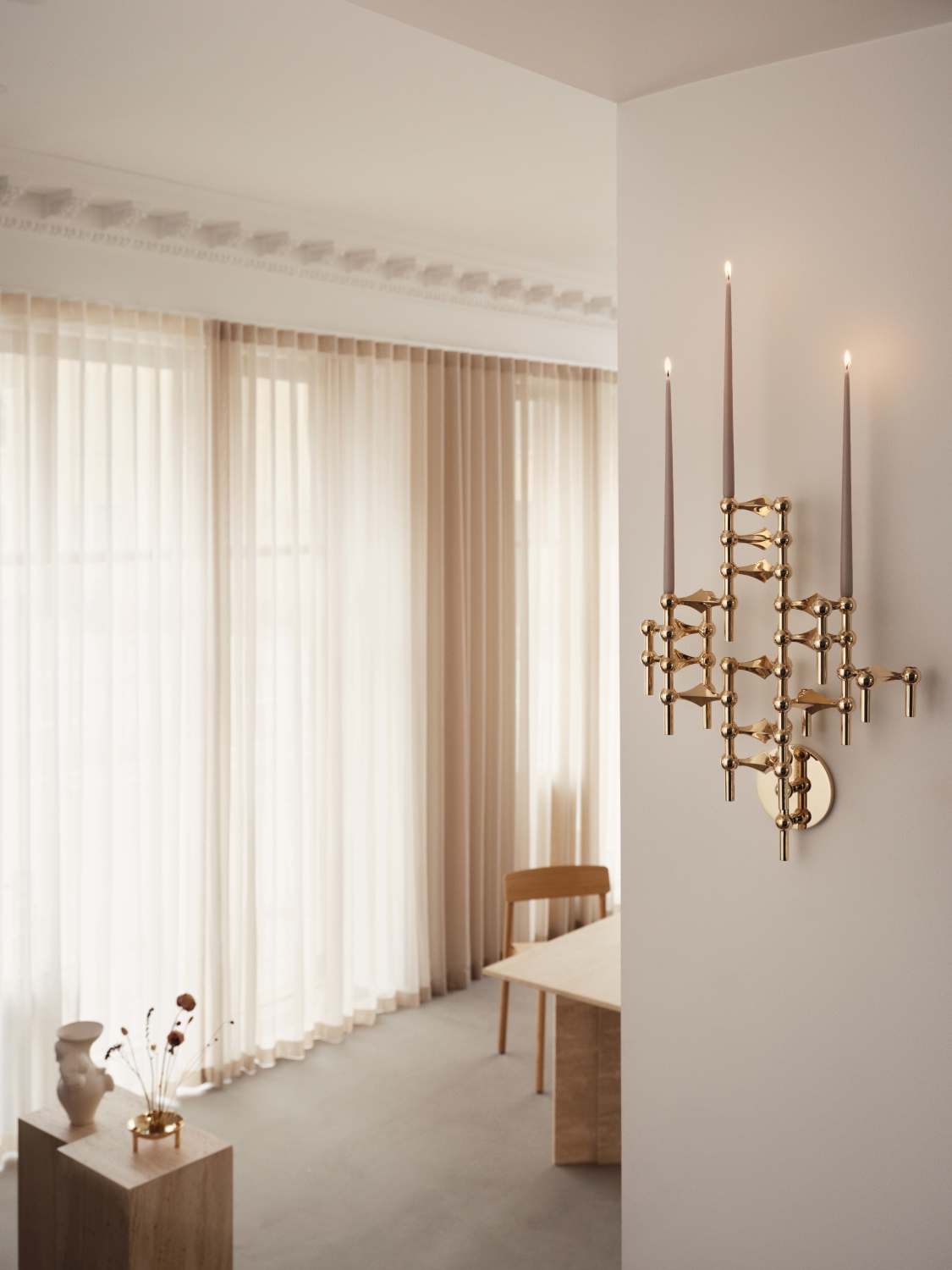 STOFF Nagel wall hanger Brass 5