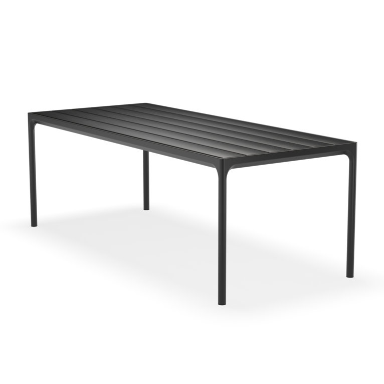 12403-2424_FOUR_Dining-table_210x90-cm_Alu_Black-frame_sha_HOUE_low