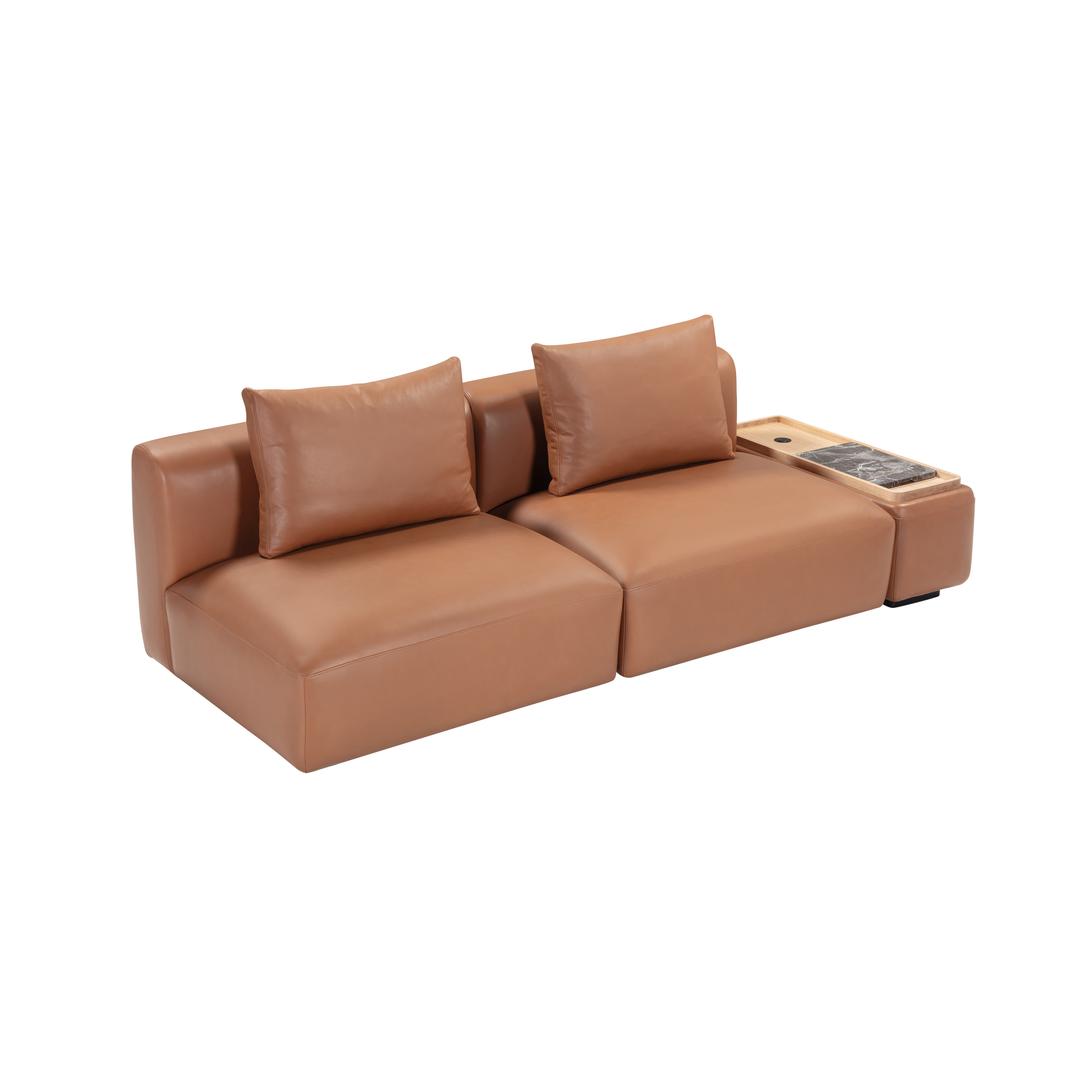 Boketto_Mod. 8 + 8 + 19_Parma col. Cognac_With back cushions_V1_300 dpi