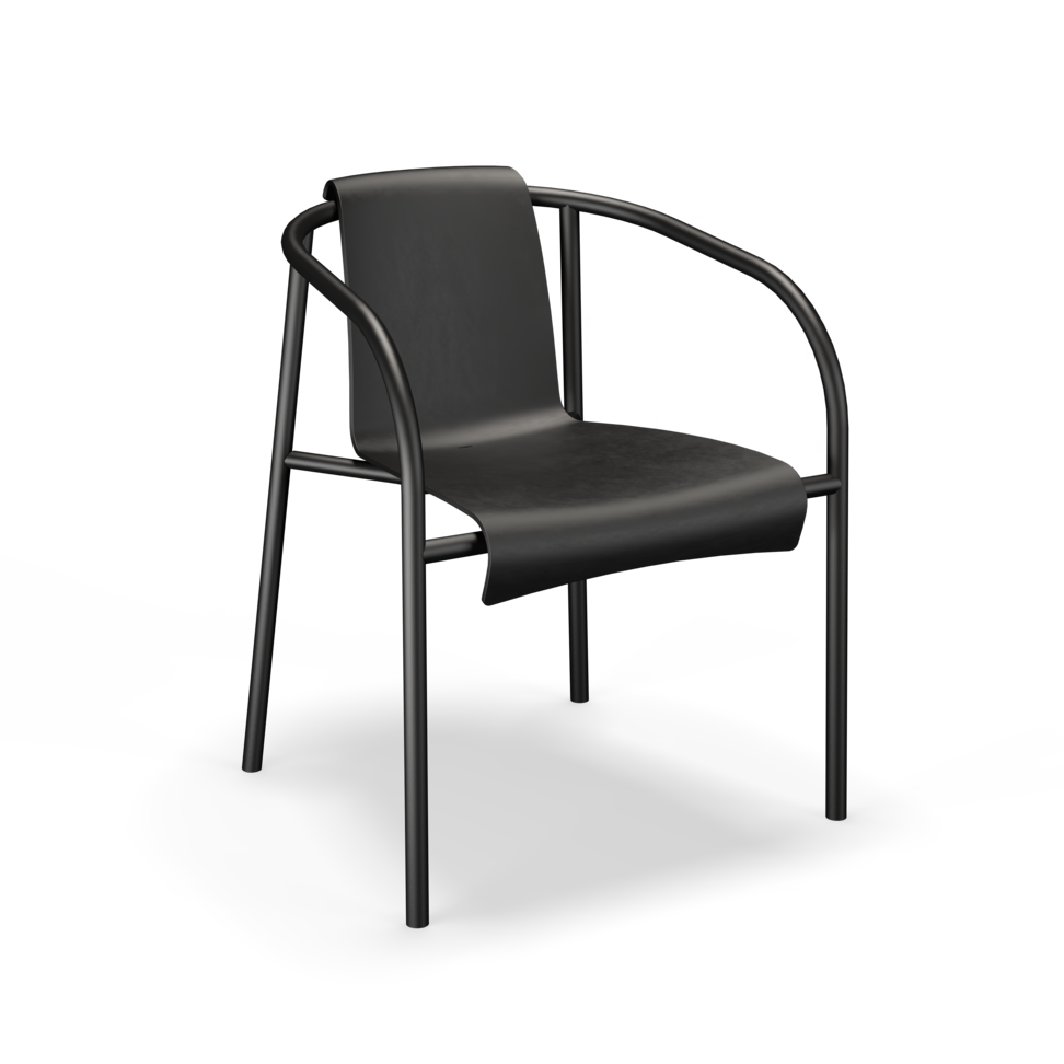 NAMI Dining chair w. armrest/black