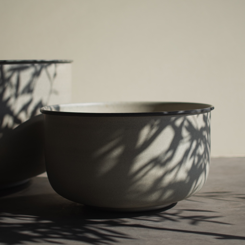 OUT Útiblómapottar WIDE 2 í setti, beige