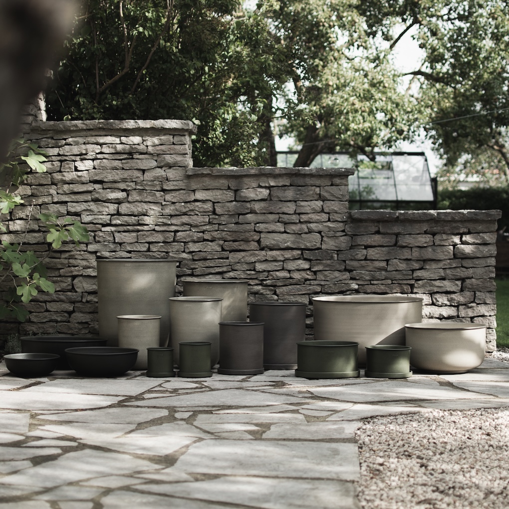 OUT Útiblómapottar WIDE 2 í setti, beige