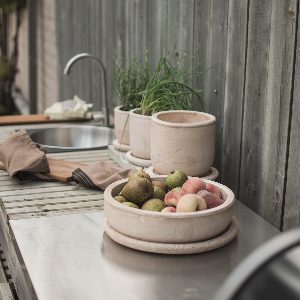 TERRA Útiblómapottur BOWL, sand
