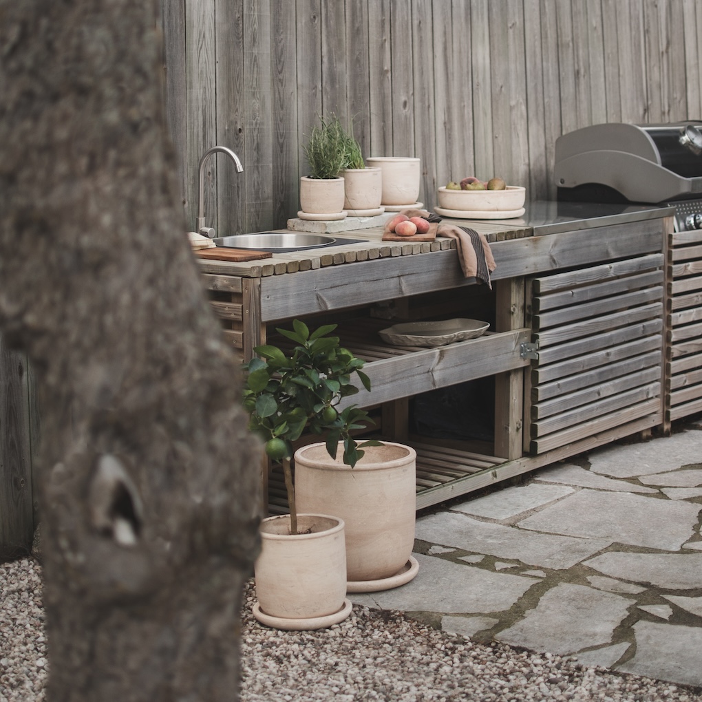 TERRA Útiblómapottur, sand