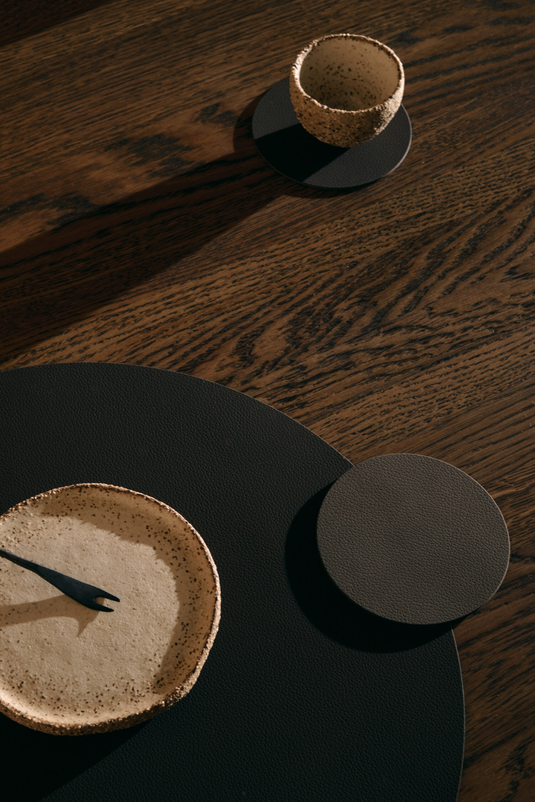 Nupo Circle glasamotta Ø10sm, black