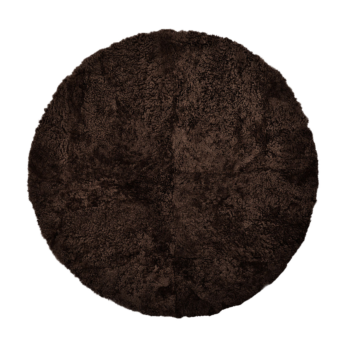 Short Wool Round gólfmotta
