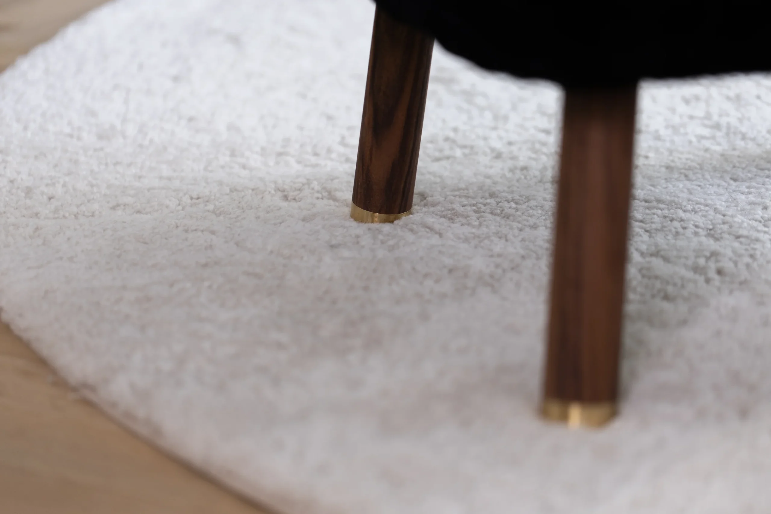 Short Wool Round gólfmotta