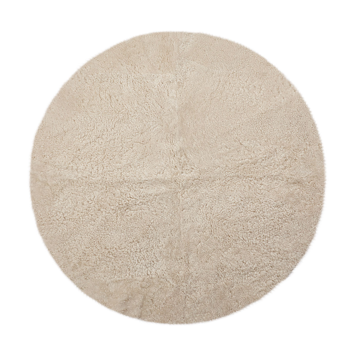Short Wool Round gólfmotta
