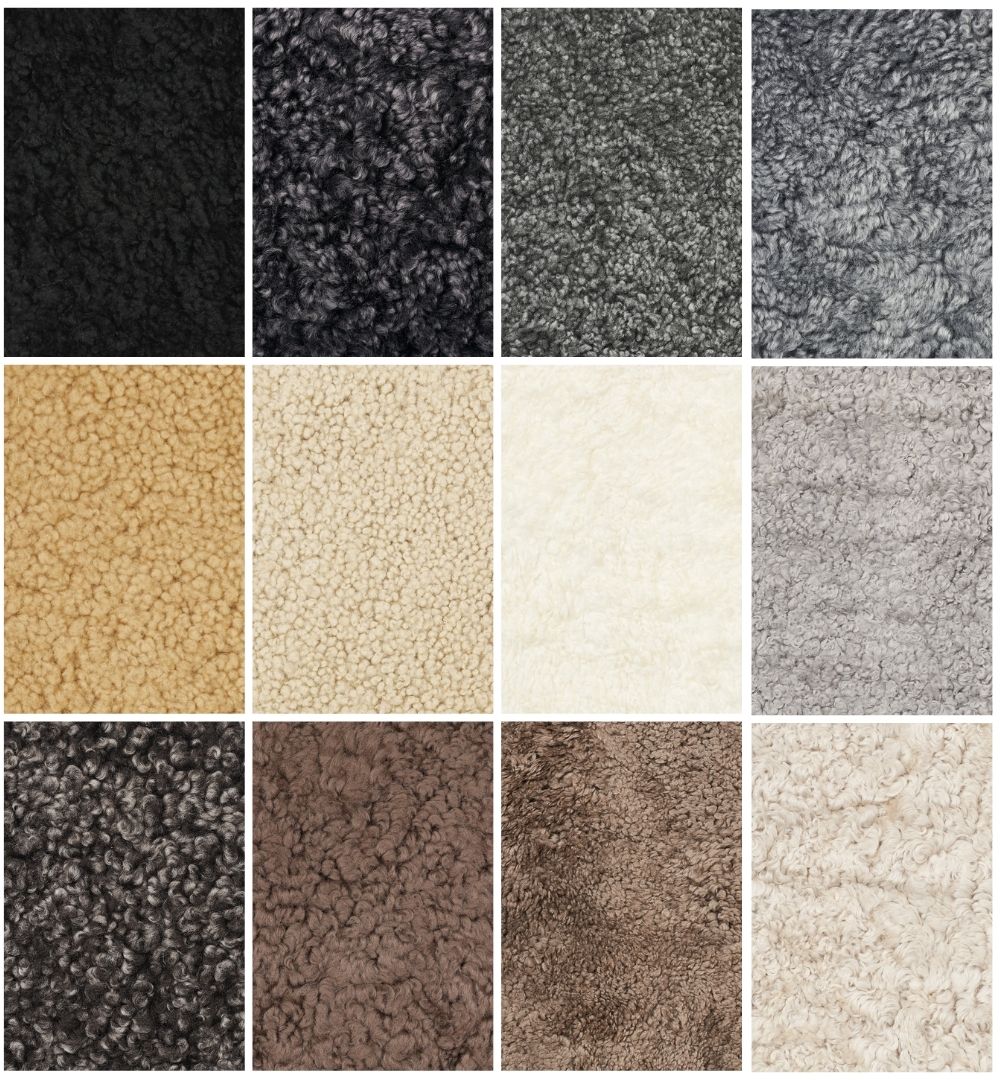 Short Wool Round gólfmotta