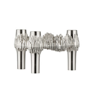 Stoff Quist kertastjaki, brushed chrome