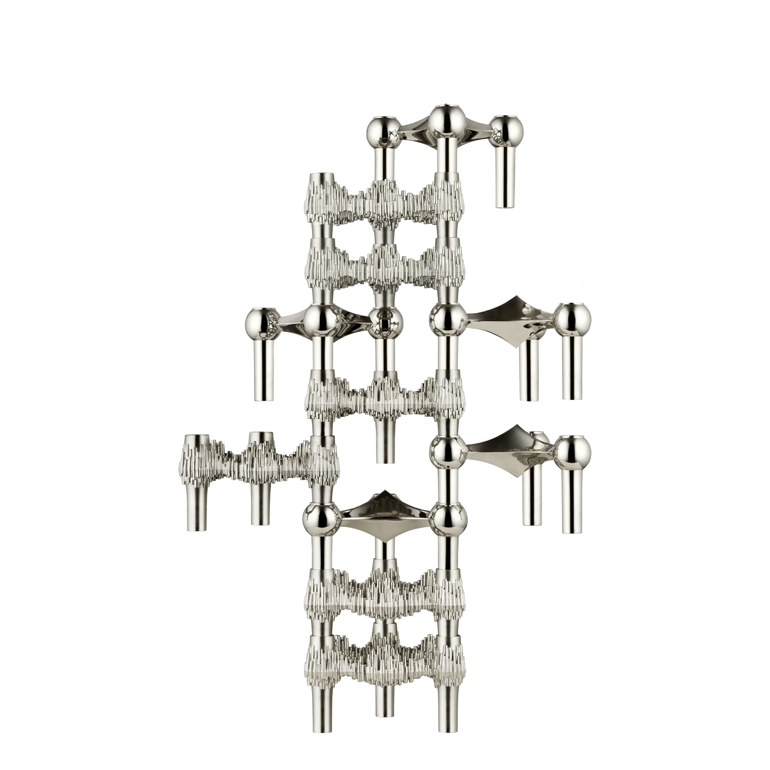 Stoff Quist kertastjaki, brushed chrome