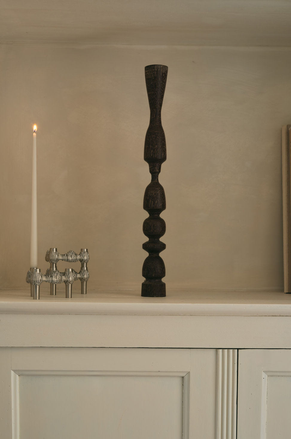 Stoff Quist kertastjaki, brushed chrome
