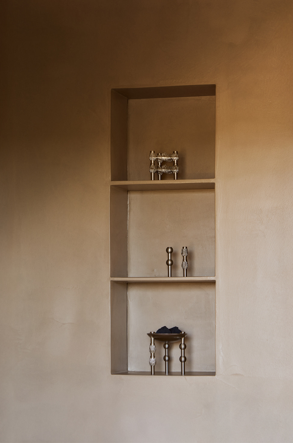Stoff Quist kertastjaki, brushed chrome