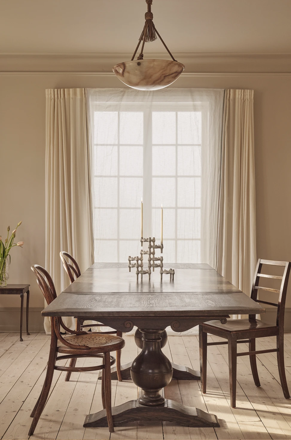 Stoff Quist kertastjaki, brushed chrome
