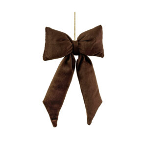 Jólaskraut - Slaufa 11x20cm,Brown Velvet