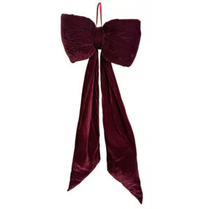 Jólaskraut - Slaufa puffed155cm,Burgundy