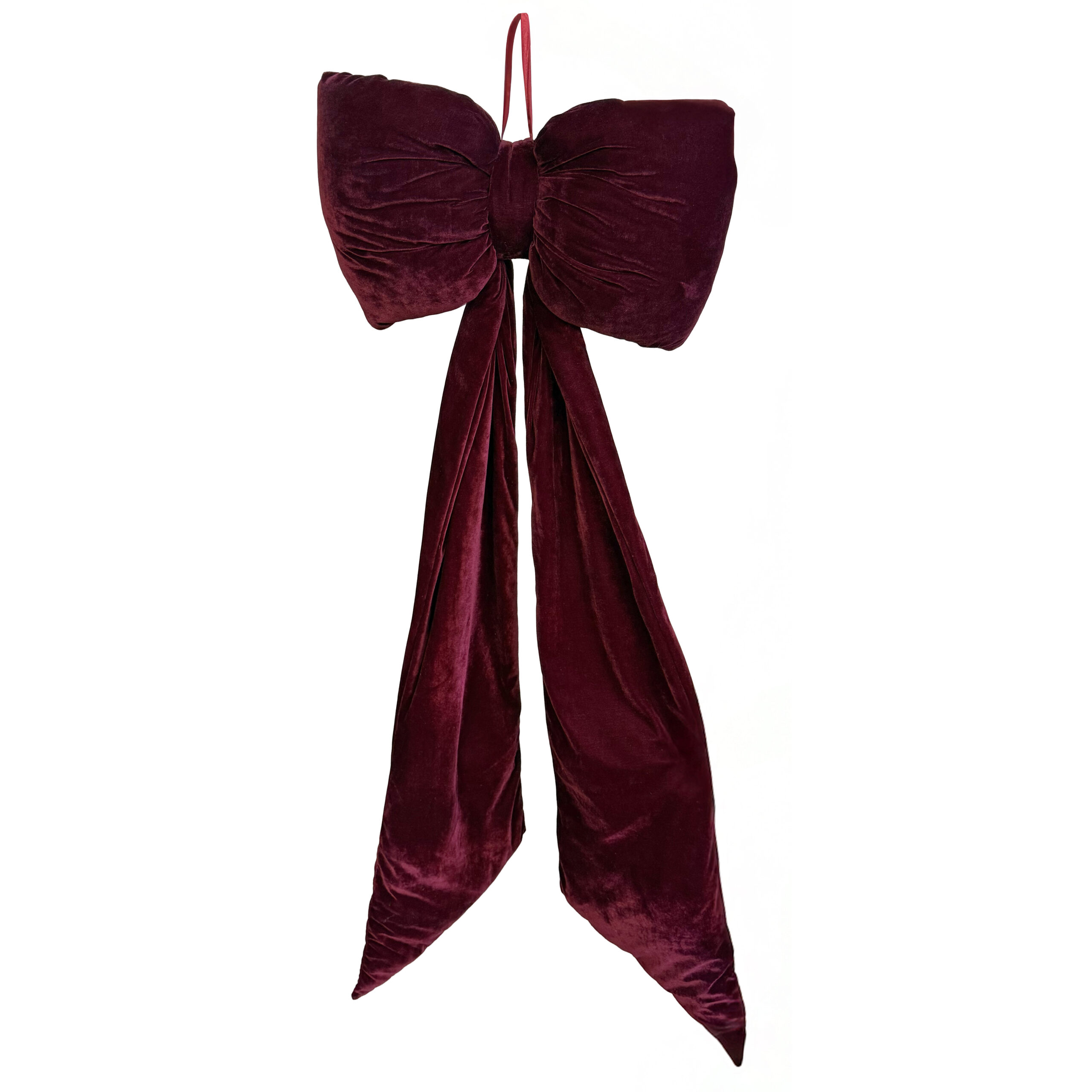 Jólaskraut - Slaufa puffed155cm,Burgundy