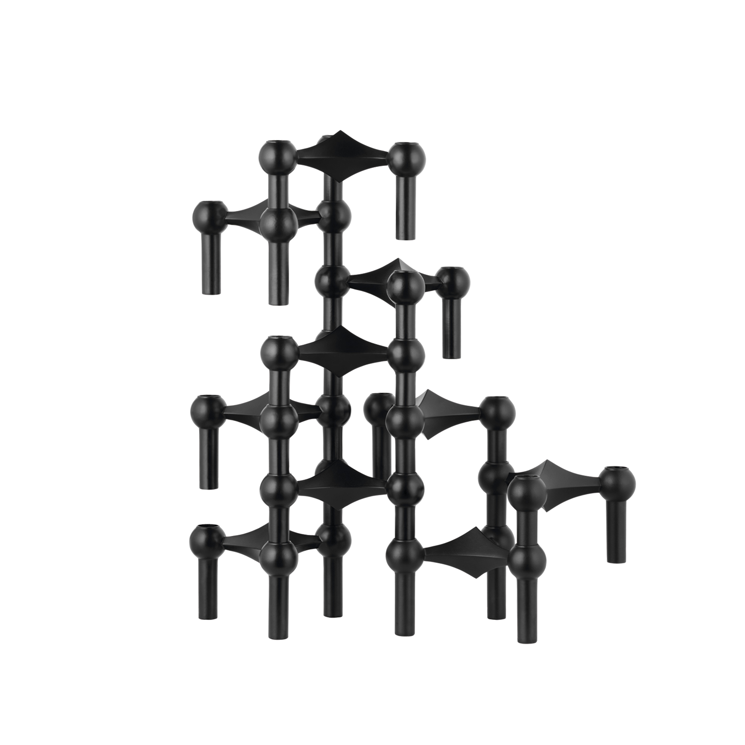Stoff kertastjaki, black