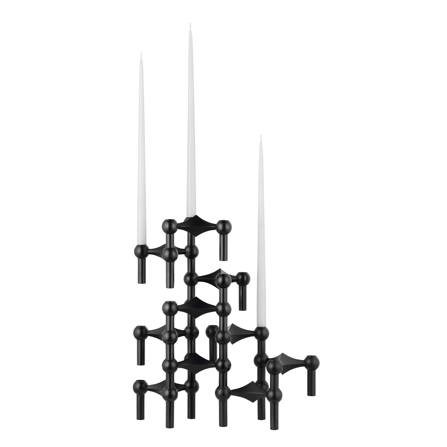 Stoff kertastjaki, black