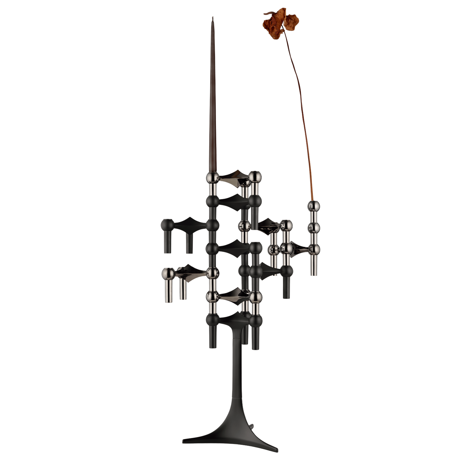 Stoff kertastjaki, black