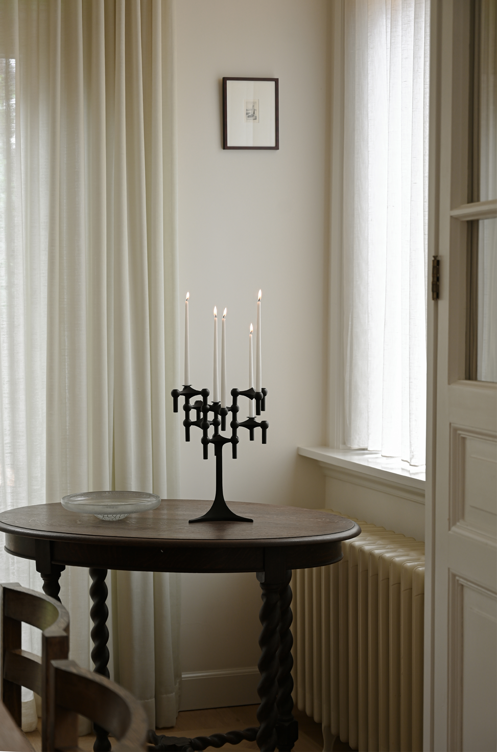 Stoff kertastjaki, black